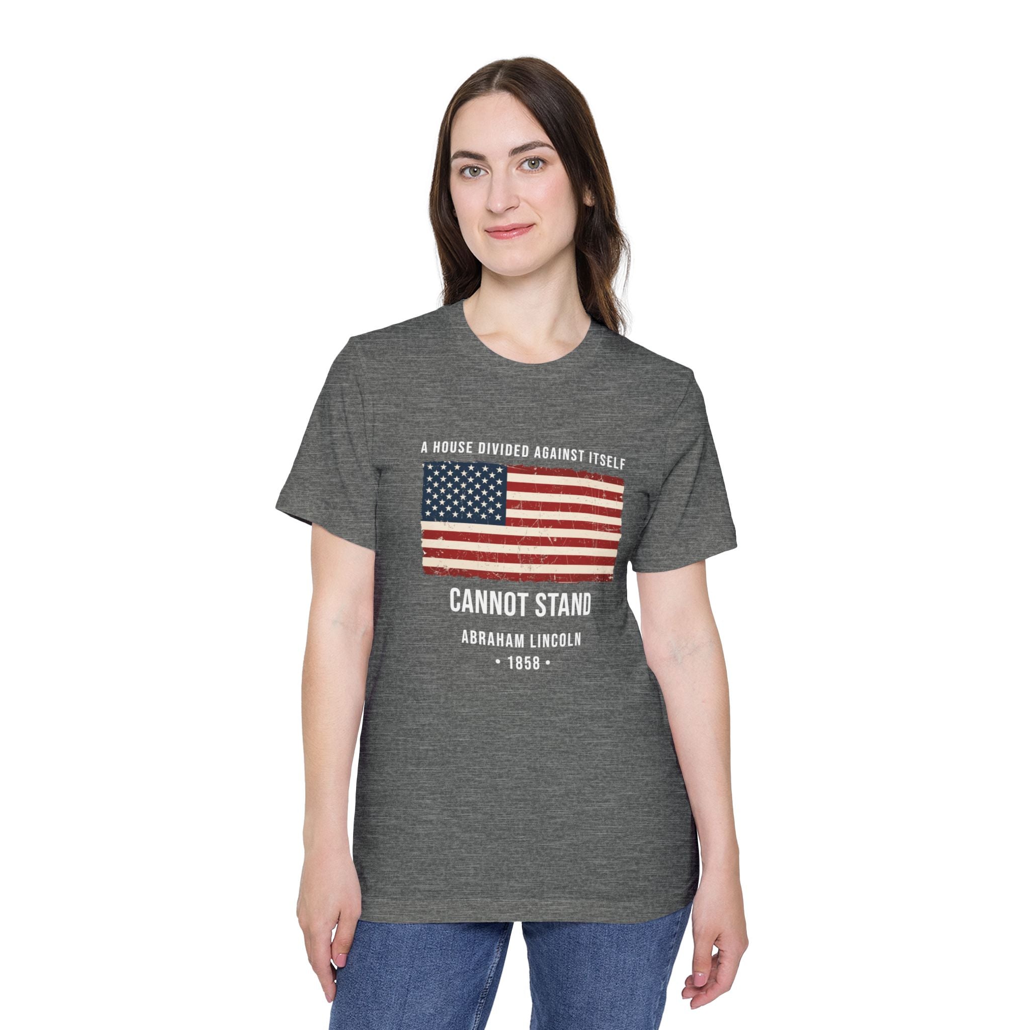 Abraham Lincoln Quote T-Shirt – "A House Divided Against Itself Cannot Stand" | American Civil War Tee