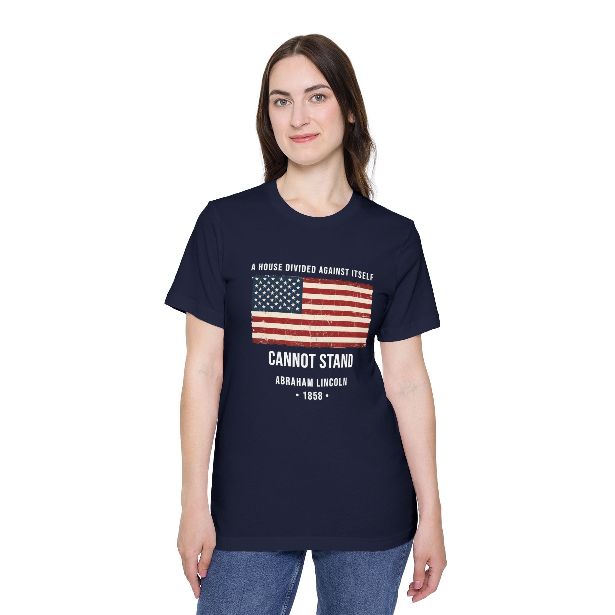 Abraham Lincoln Quote T-Shirt – "A House Divided Against Itself Cannot Stand" | American Civil War Tee