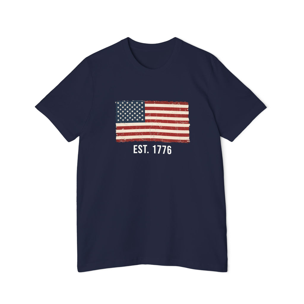 Est. 1776 Distressed Flag T-Shirt | American Independence Day Tee | Patriotic USA Shirt