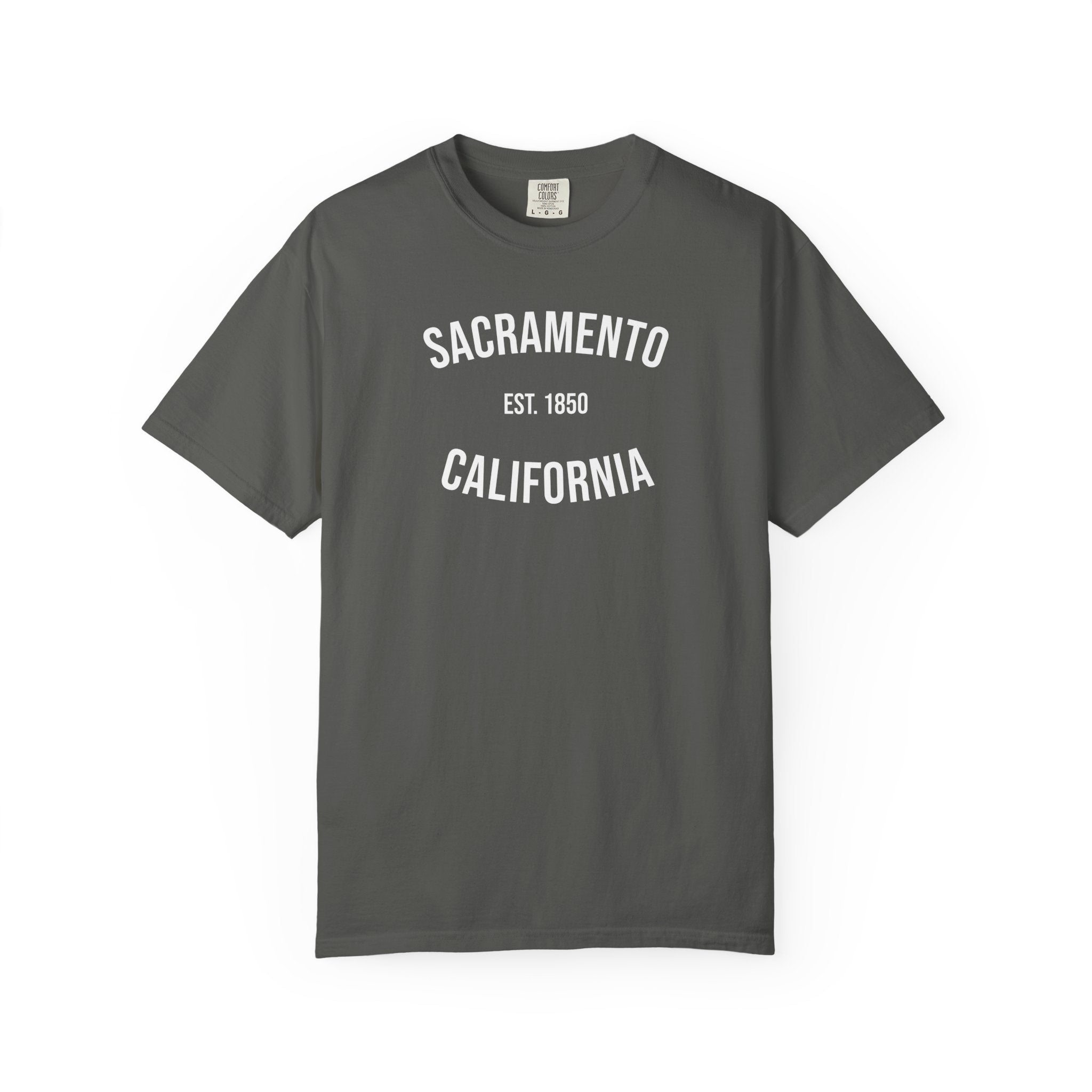 Sacramento California T-Shirt | Est. 1850 | Cities of America | Comfort Colors Tee