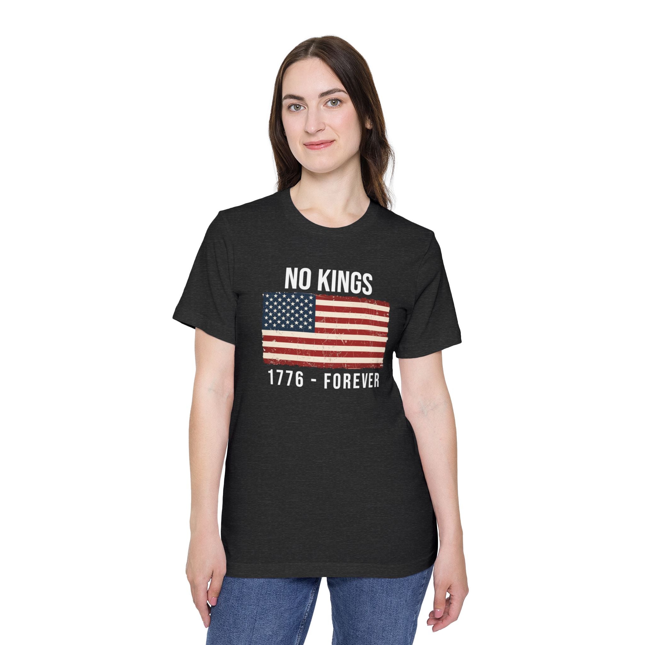 No Kings T-Shirt | 1776 Forever | Patriotic American Revolution Protest Shirt