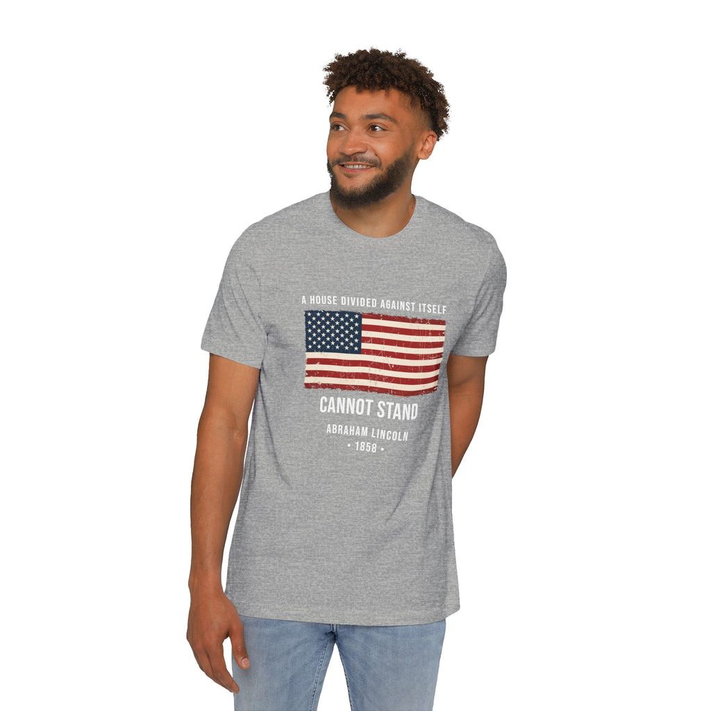 Abraham Lincoln Quote T-Shirt – "A House Divided Against Itself Cannot Stand" | American Civil War Tee