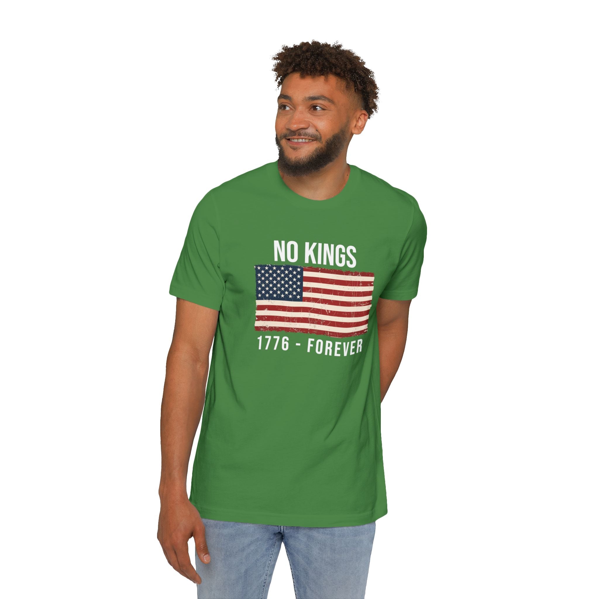 No Kings T-Shirt | 1776 Forever | Patriotic American Revolution Protest Shirt