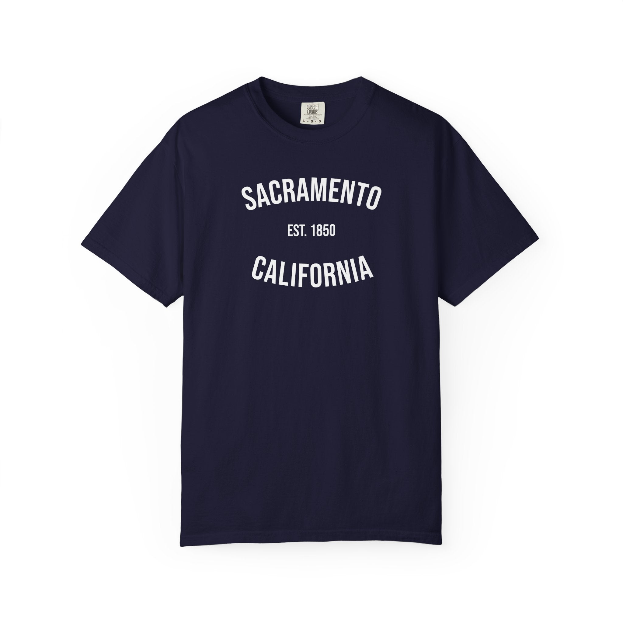Sacramento California T-Shirt | Est. 1850 | Cities of America | Comfort Colors Shirt