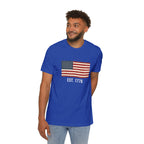 Est. 1776 Distressed Flag T-Shirt | American Independence Day Tee | Patriotic USA Shirt
