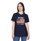 No Kings T-Shirt | 1776 Forever | Patriotic American Revolution Protest Shirt